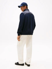 Veste bi matière Tommy Hilfiger marine