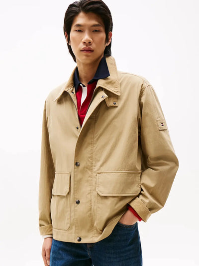 Veste Tommy Hilfiger déperlante marron